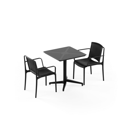 Masa Takımı Moon 70x70 Sabit & Nes Koltuk | 2 Kişilik