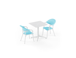 Masa Takımı Moon 70x70 Katlanır & Koltuk Flash-N | 2 Kişilik