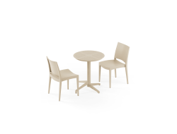 Masa Takımı Moon Ø60 Sabit & Sandalye Specto | 2 Kişilik