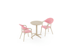 Masa Takımı Moon Ø60 Katlanır V2 & Flash-N Koltuk | 2 Kişilik