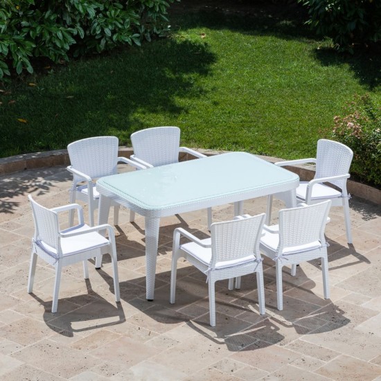 Masa Takımı Osaka 90x150 & Antares Koltuk | 6 Kişilik