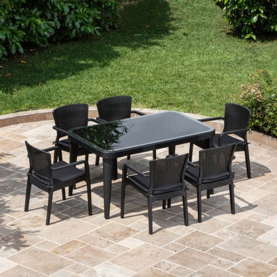 Masa Takımı Osaka 90x150 & Antares Koltuk | 6 Kişilik