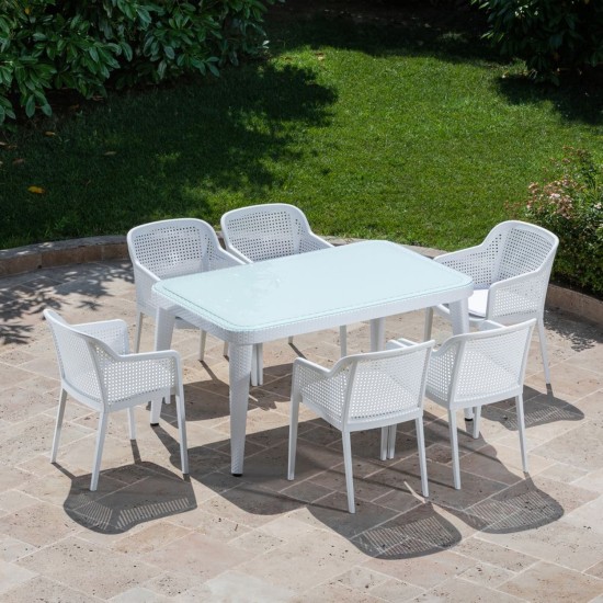 Masa Takımı Osaka 90x150 & Octa Koltuk | 6 Kişilik