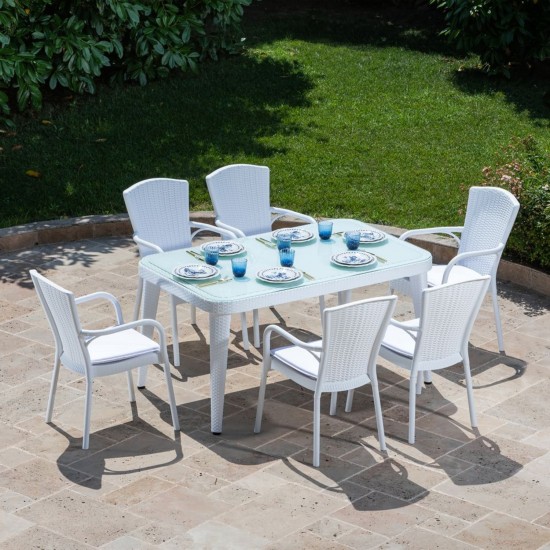 Masa Takımı Osaka 90x150 & Royal Koltuk | 6 Kişilik