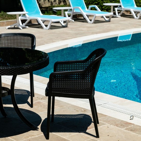 Mare Kolçaklı Şezlong