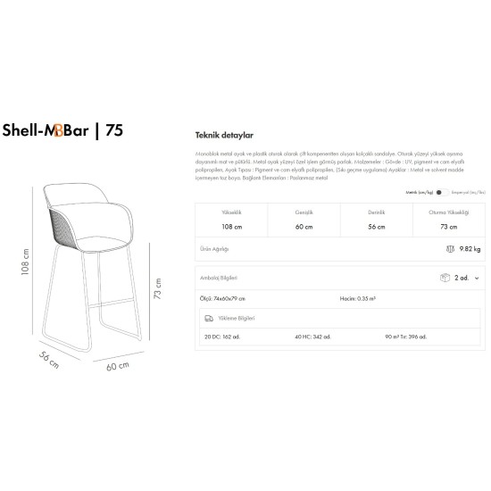 Shell-MB Bar Koltuk 75