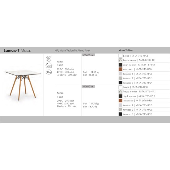 Lamax-T Masa 77x77/90x90