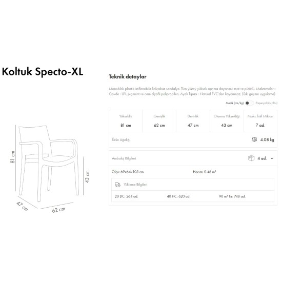 Specto-XL Koltuk