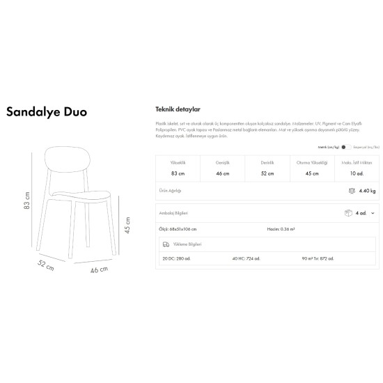 Duo Sandalye