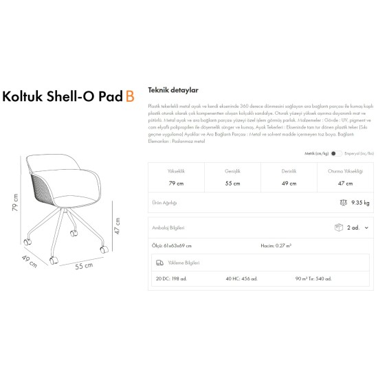Shell-OB Pad Koltuk