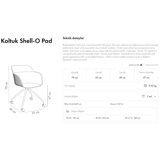 Shell-O Pad Koltuk