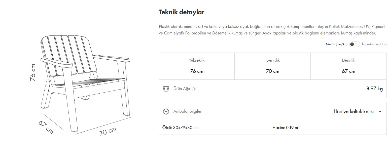 Silva Tekli Koltuk
