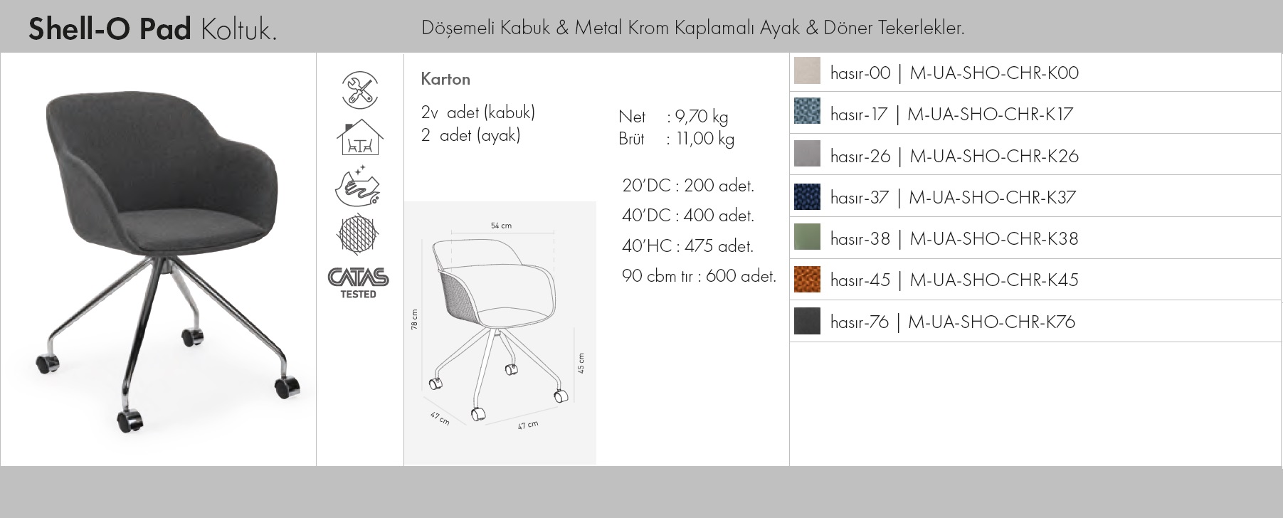 Shell-O Pad Koltuk